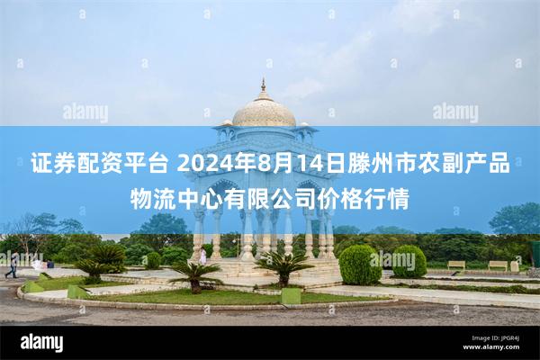 证券配资平台 2024年8月14日滕州市农副产品物流中心有限公司价格行情