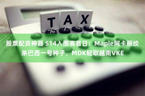 股票配资神器 S14入围赛首日：Maple阿卡丽绞杀巴西一号种子，MDK轻取越南VKE