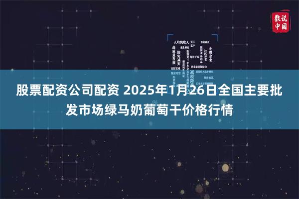 股票配资公司配资 2025年1月26日全国主要批发市场绿马奶葡萄干价格行情